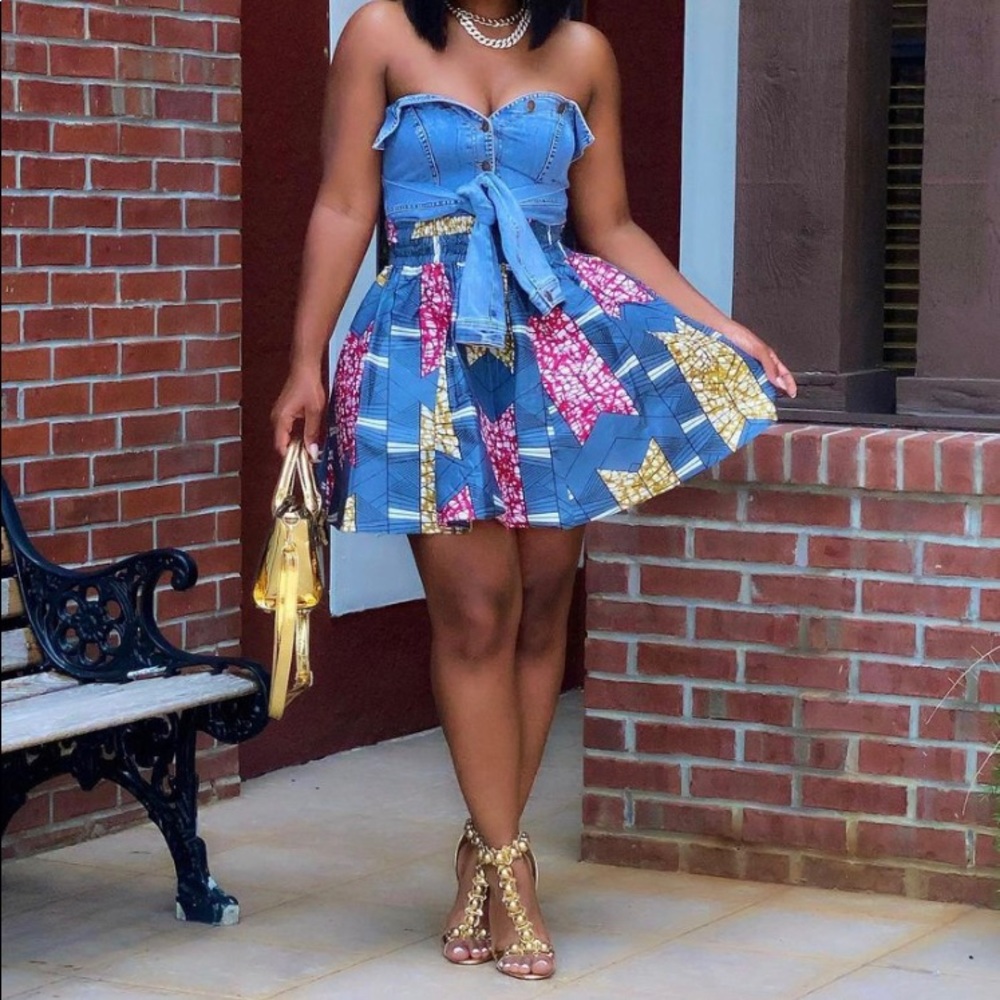 Denim Daisy Top
